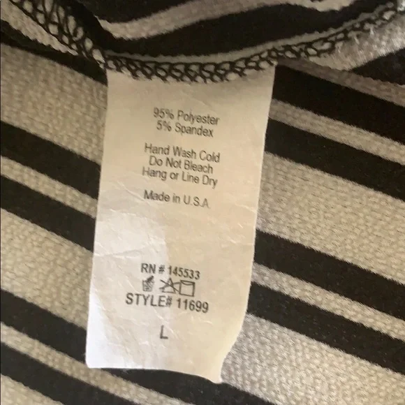 Anthro W5 Black & White blouse Sz L - Picture 5 of 6